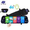 Car Dvr 10 Inch Rear View Mirror FHD Dash Cam 4G GPS Car Camera Auto Registrar Wifi ADAS With Rearview Camera
