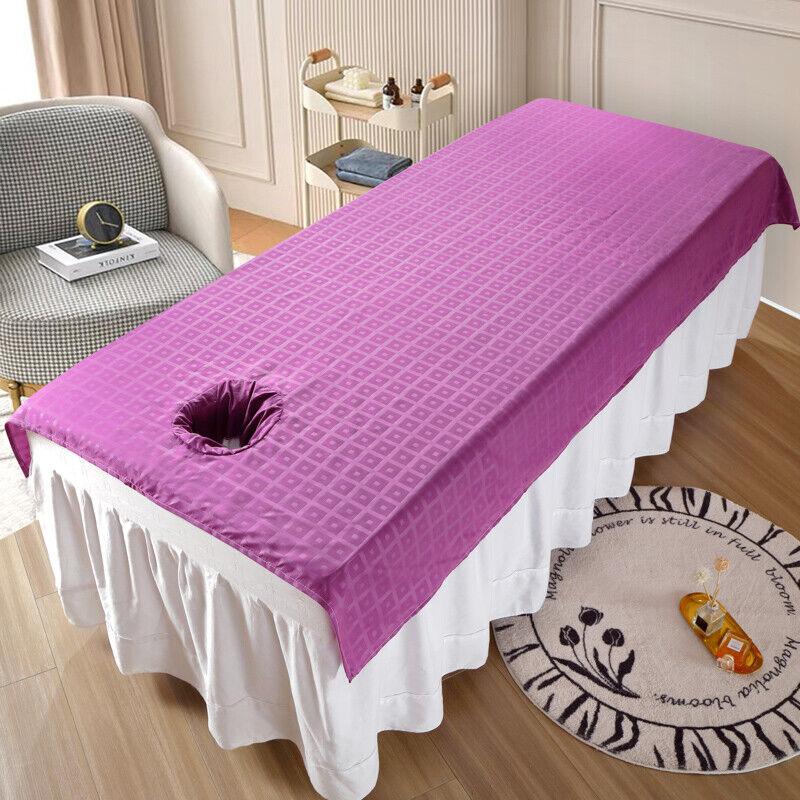 Beauty Massage Bed Cover Sheet SPA Massage Bed Table Cover W/ or W/o Face Hole Body Spa Salon Bedspread Home Decoration
