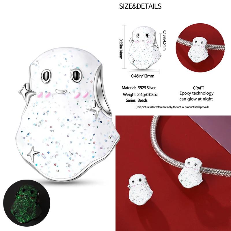 Новый Медный Хэллоуин Ведьма Скелет Летучая мышь Шарм Цепь Из Бусин Подходит Оригинальный Браслет DIY Женские Украшения