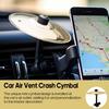 Car Cymbal Air Vent Mini Drum Crash Cymbal For Car Dashboard, Compact & Durable Musical Car Accessory For Drivers, Fits All Vehicles