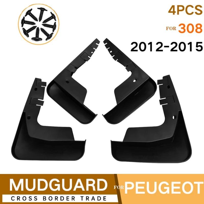 Car Mud Flaps For Peugeot 308 Mk2 Hatchback Hatch 2012 2013 2014 2015 Mudflaps Splash Guards Mud Flap Mudguard Fender Front Rear