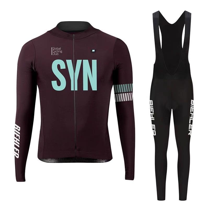 Bicycle Long-sleeved Top Set Road Bike Thin Men's Autumn and Winter Overalls 2026 Autumn Breathable Suit Cycling Suit