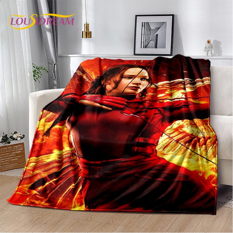 3D The Hunger Games Movie Archer Character Soft Flannel Blanket for Beds Bedroom Sofa Picnic,Throw Blanket for Cover Outdoors