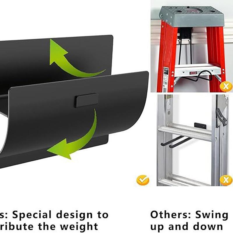 Вешалка для триммера, усиленная, настенная, для лестницы, прочный крюк для лестницы, крюк на стену гаража для кабелей, садовых инструментов, электроинструмента