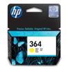 HP 364 Genuine Yellow Ink Cartridge (CB320EE) for HP DeskJet 3070A and HP Photosmart 5525/6525