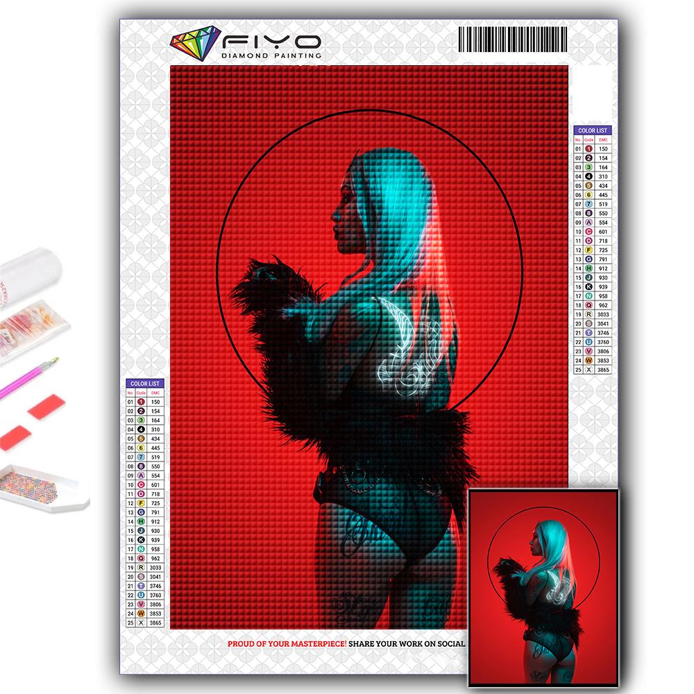 DIY 5D алмазная живопись Киберпанк сексуальное искусство вышивка крестом комплект полная дрель вышивка мозаика художественная картина стразы подарок