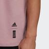 Adidas Футболка с графическим принтом и круглым вырезом, с коротким рукавом, мужская, цвет фиолетовый, розовый HE5161