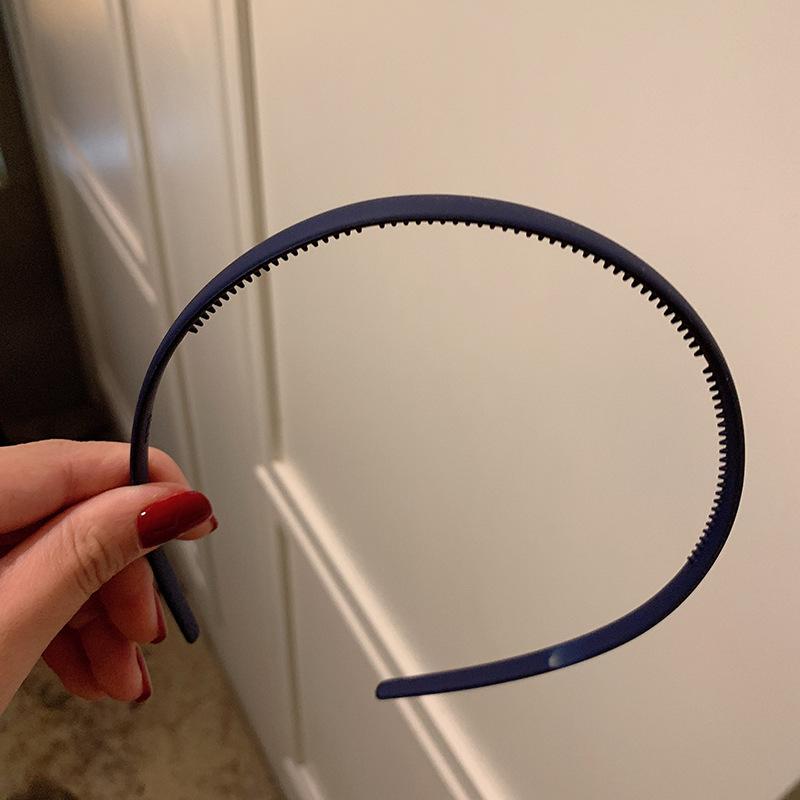 Модные повязки для волос для женщин, ободок, разноцветные однотонные, нескользящие, с тонким краем, повязка на голову, обруч для волос для девочек, повязка для волос, аксессуары для волос