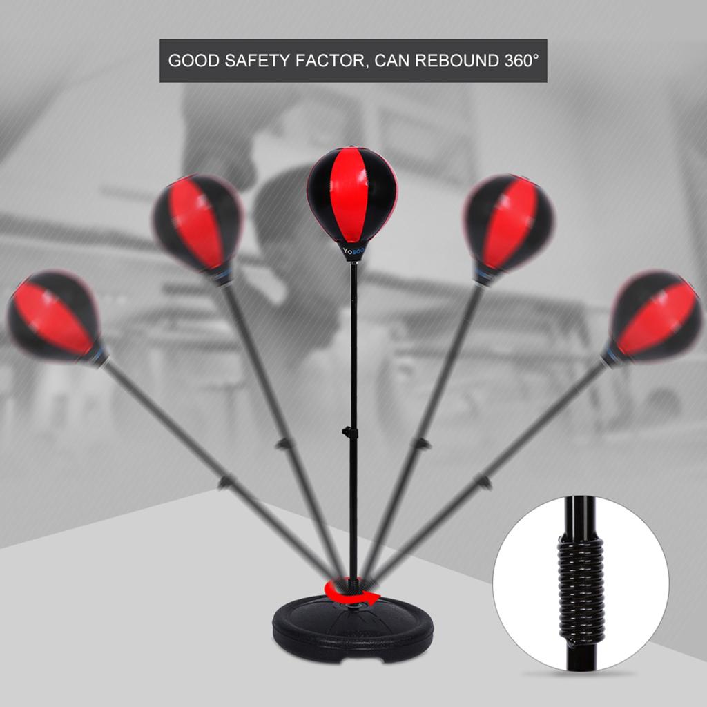 Регулируемая высота, детская сумка для пробивания мяча, скоростной бокс, спортивный набор, боевая игра с перчатками