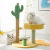 Cat Tree with Sisal Scratching Post Cactus Shape Multifunctional Breathable Cat Climbing Stand for