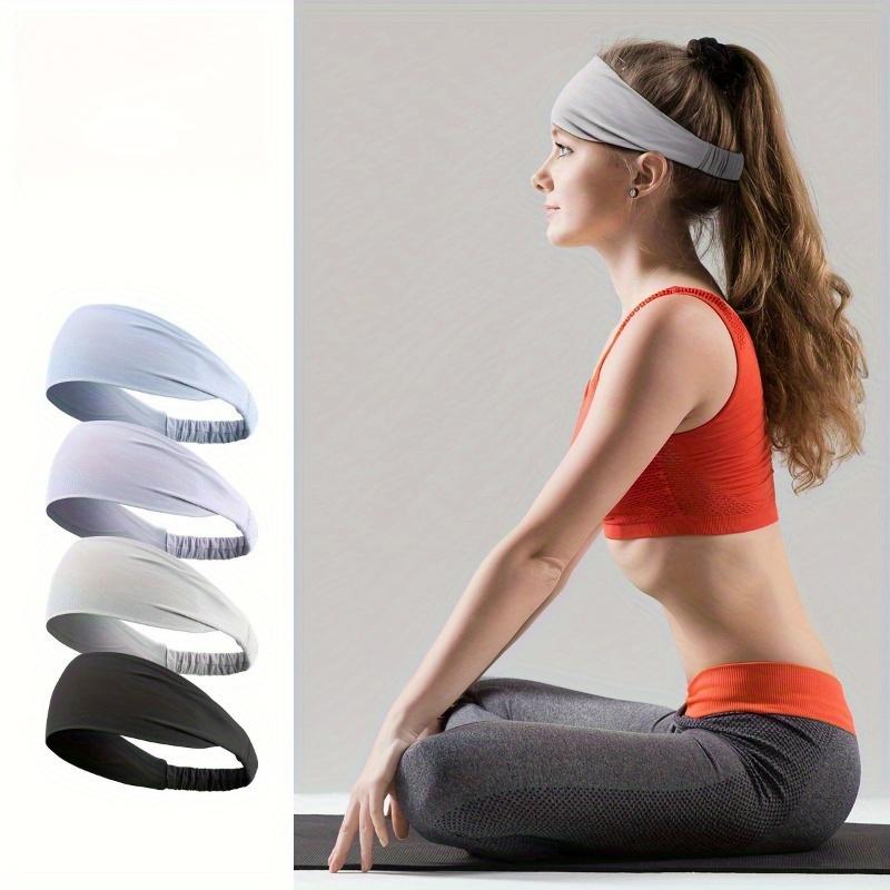 [Влагоотводящая повязка на голову] 1 шт. Нескользящая влагоотводящая спортивная повязка на голову | Дышащая влагоотводящая эластичная повязка для волос для бега, йоги, велоспорта