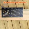 Yousheng Multifunctional Aluminum Alloy Angle Ruler 45/90 Degrees Angle Measuring Marking Drawing Gauge Carpentry Woodworking Tools