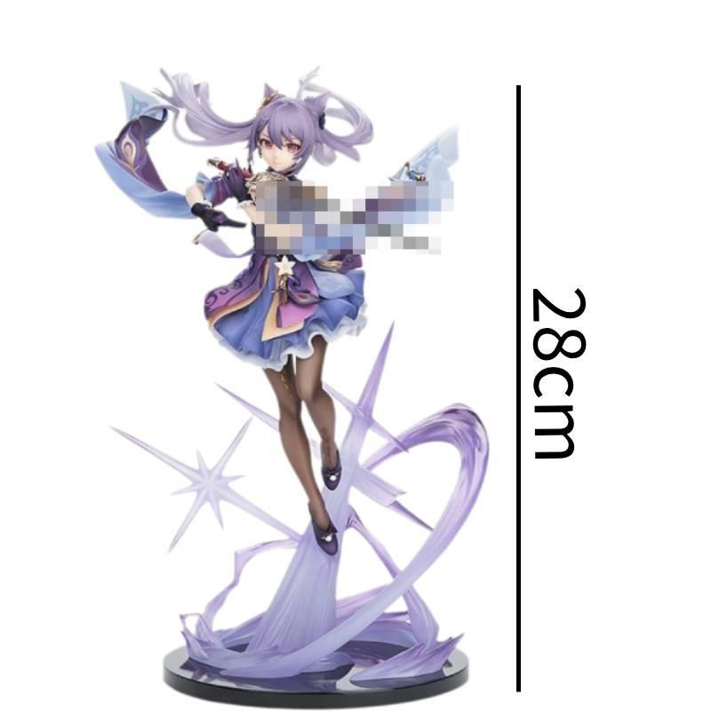 Keqing Impact Genshin Figurine Game Cartoon Model Ornament Xmas Gift Garnish