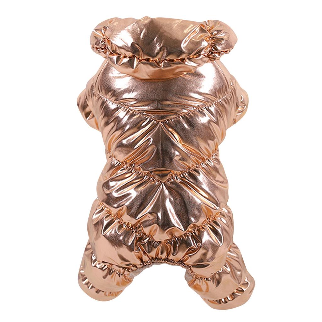 Зимний пуховик для собак, одежда, зимнее пальто на четверых ногах, утепленный хлопок для маленьких собак