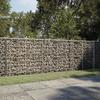 Gabion with Lid 300 x 50 x 100 cm Galvanized Iron
