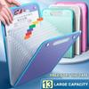 A4 Portable Vertical Hand-held Organ Bag Paper File Folder Large Capacity 13 Grids Multi-layer Expanding Sorting Storage Student