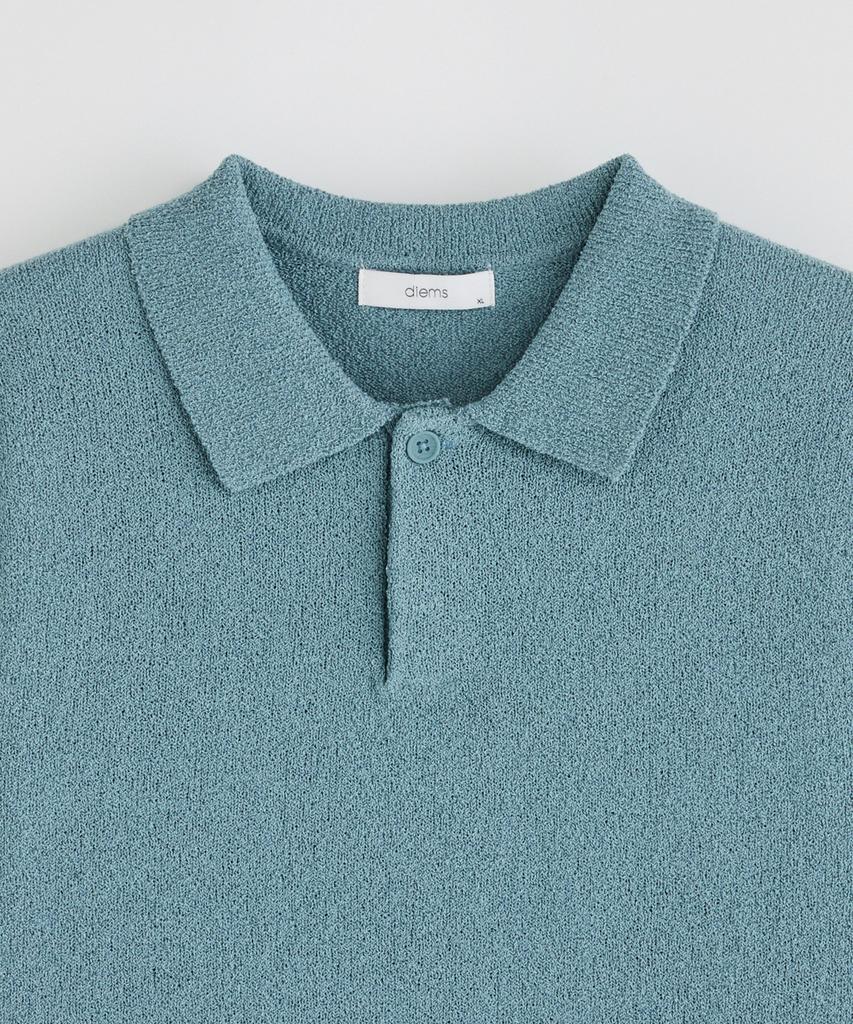 STCO Diems Cool Touch Boucle Short Sleeve Knit_Blue (Oversized)_Dktxb06Osl