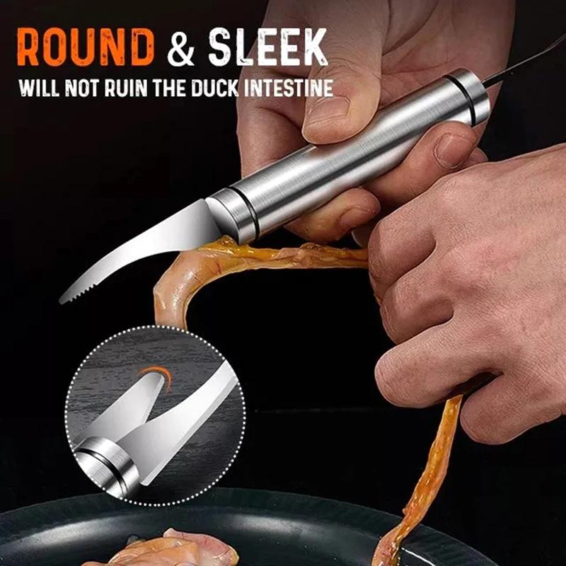 5pcs Stainless Steel Shrimp Line Knife Shell Peeling Tool Fast Shrimp Peeler Fish Knife Small Intestine Cleaning Home Kitchen Tools