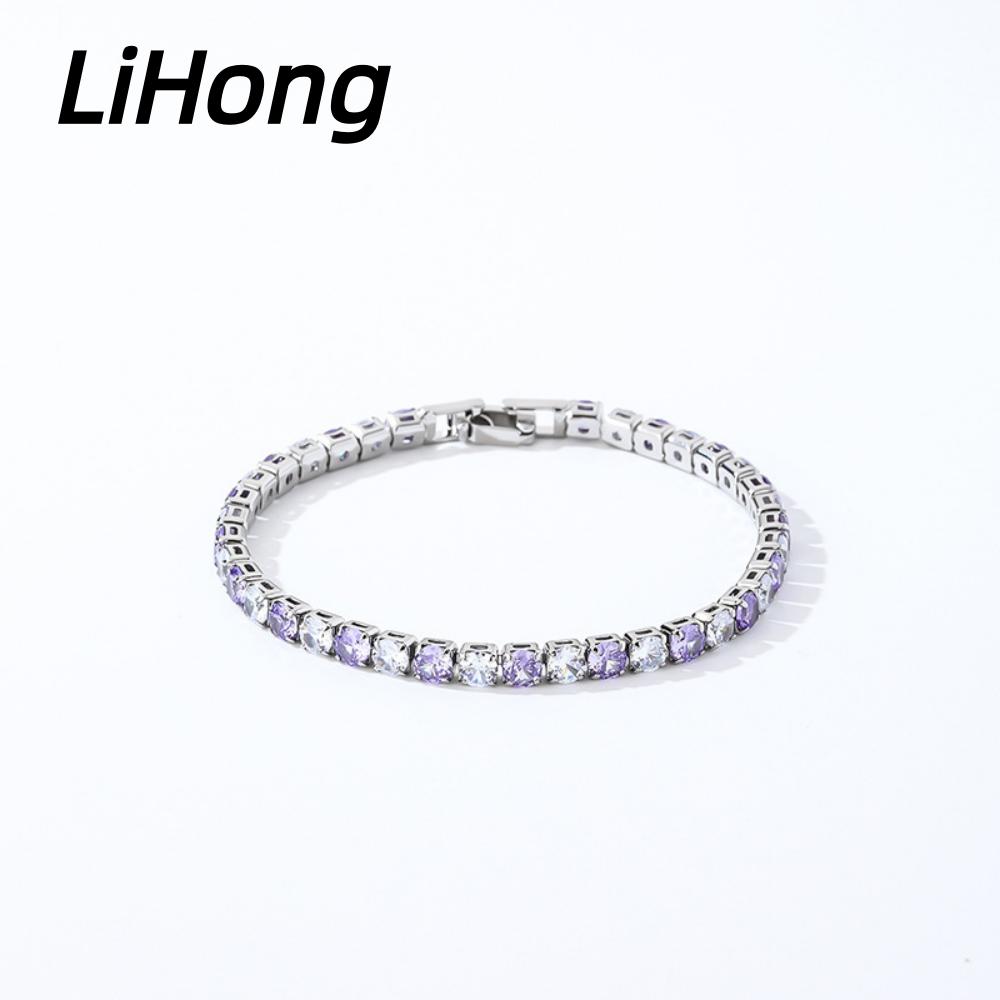925 Sterling Silver Jewelry 16cm to 21cm Tennis Bracelet 4mm Zircon Women's Party Wedding Jewelry Sterling Silver Bracelet