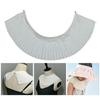 Detachable False Collar Women Girl Elegant Pleated Ruffle Chiffon Shawl Scarf