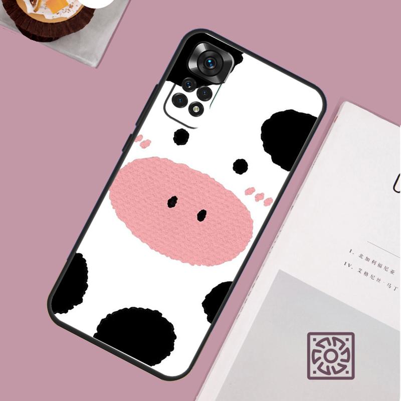 Чехол-книжка с коровьим принтом для Xiaomi Redmi Note 14 13 12 11 15 Pro Plus Redmi 15 13 10 10C 12C 13C 14C 15C