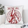 Чехол для квадратной подушки Silent Hill Пирамидоголовый  Декоративный чехол для диванной подушки на молнии 18x18