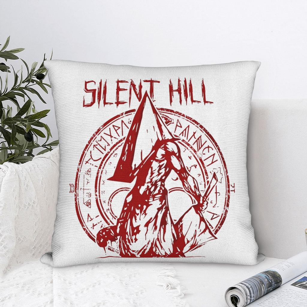 Чехол для квадратной подушки Silent Hill Пирамидоголовый Декоративный чехол для диванной подушки на молнии 18x18