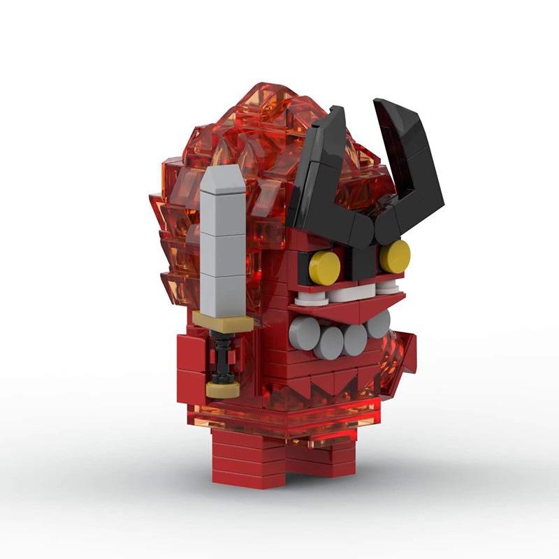 3D Building Block MOC Toy, Educational Assembly, Surtur Square-Head Minifigure Model, Construction Gift for Boys