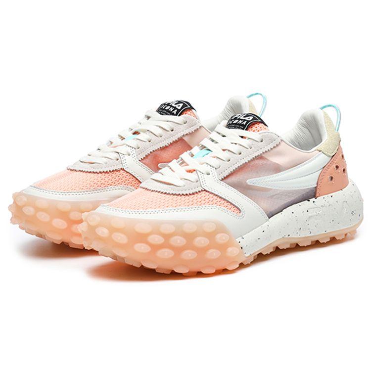 Fila Ткань сетка Гара Двухслойная кожа коровьей шкуры Спортивный тренд Амортизация Износостойкие Дышащие Поддержка Низкий верх Повседневная обувь F12W223105FSP