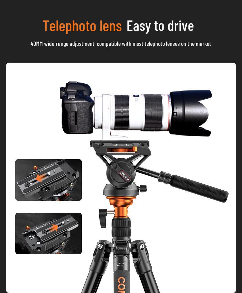 Кронштейн для штатива камеры FF06S: Портативный видеомонопод для DSLR и беззеркальных камер
