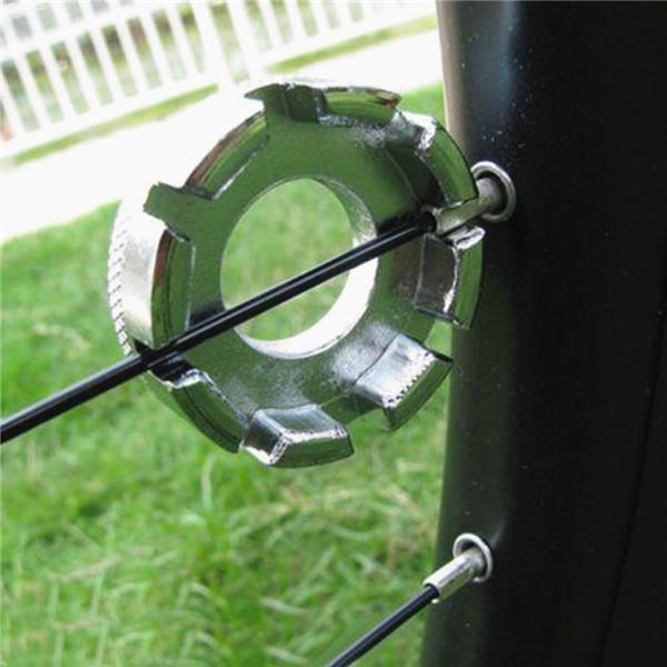 Прочный велосипедный велосипед, 8-позиционный спицевый ниппель, ключ для обода колеса, гаечный ключ, инструмент для ремонта велосипеда