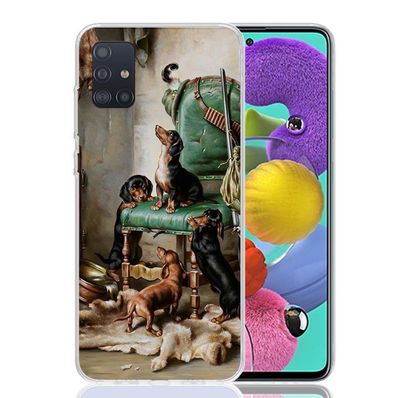 Hunter Dog Hunting Phone Case for Samsung Galaxy A52 A51 A50S A12 A22 A32 A72 A10S A30S A31 A71 Note 20 Ultra 10 Plus S10 Galaxy
