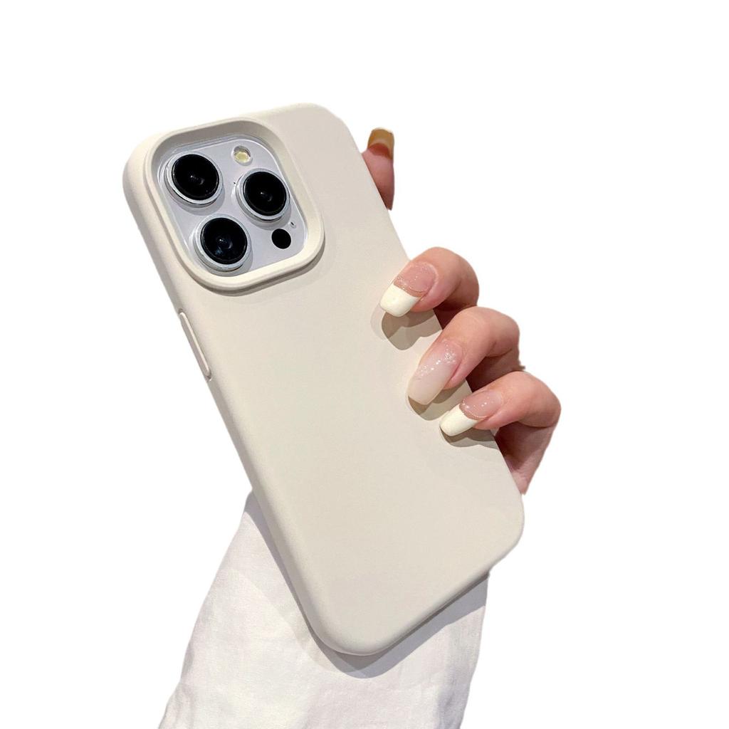 For Apple 16 Liquid Silicone Mobile Phone Case Soft Silicone for IPhone15 Promax Magnetic All-inclusive Thickened Anti-fall