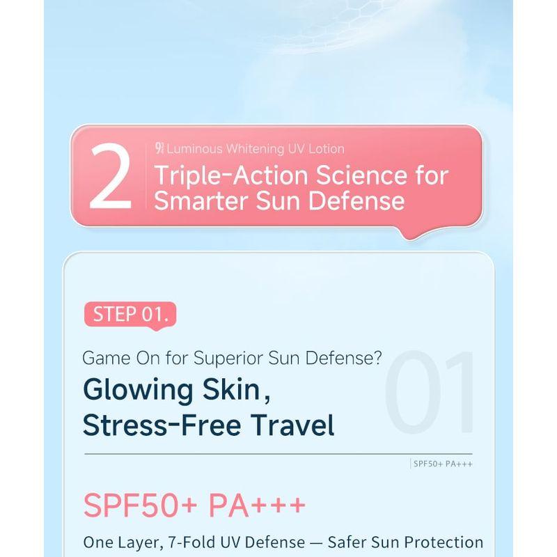 934 - Осветляющий солнцезащитный лосьон с эффектом сияния SPF50+ PA+++
