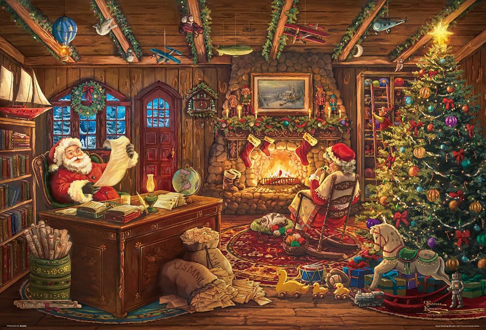Beverly 1000-Piece Jigsaw Puzzle "Santa's Gift List" (49 x 72 cm) 100-068 (Made in Japan)