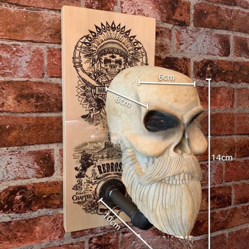 Мотоциклетный шлем Череп Рама Декоративные полимерные украшения Подвесные украшения Дизайн для дома, двора Мотоциклист