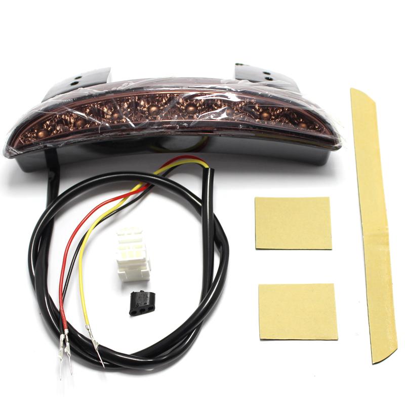 Задний стоп-сигнал светодиодный номерной знак мотоцикла подходит для Bobber Cafe Racer Clubman Road Touring Sportster XL 883 1200 Cafe