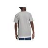 Adidas Спортивная футболка с коротким рукавом и логотипом, мужские топы, серые GQ8917