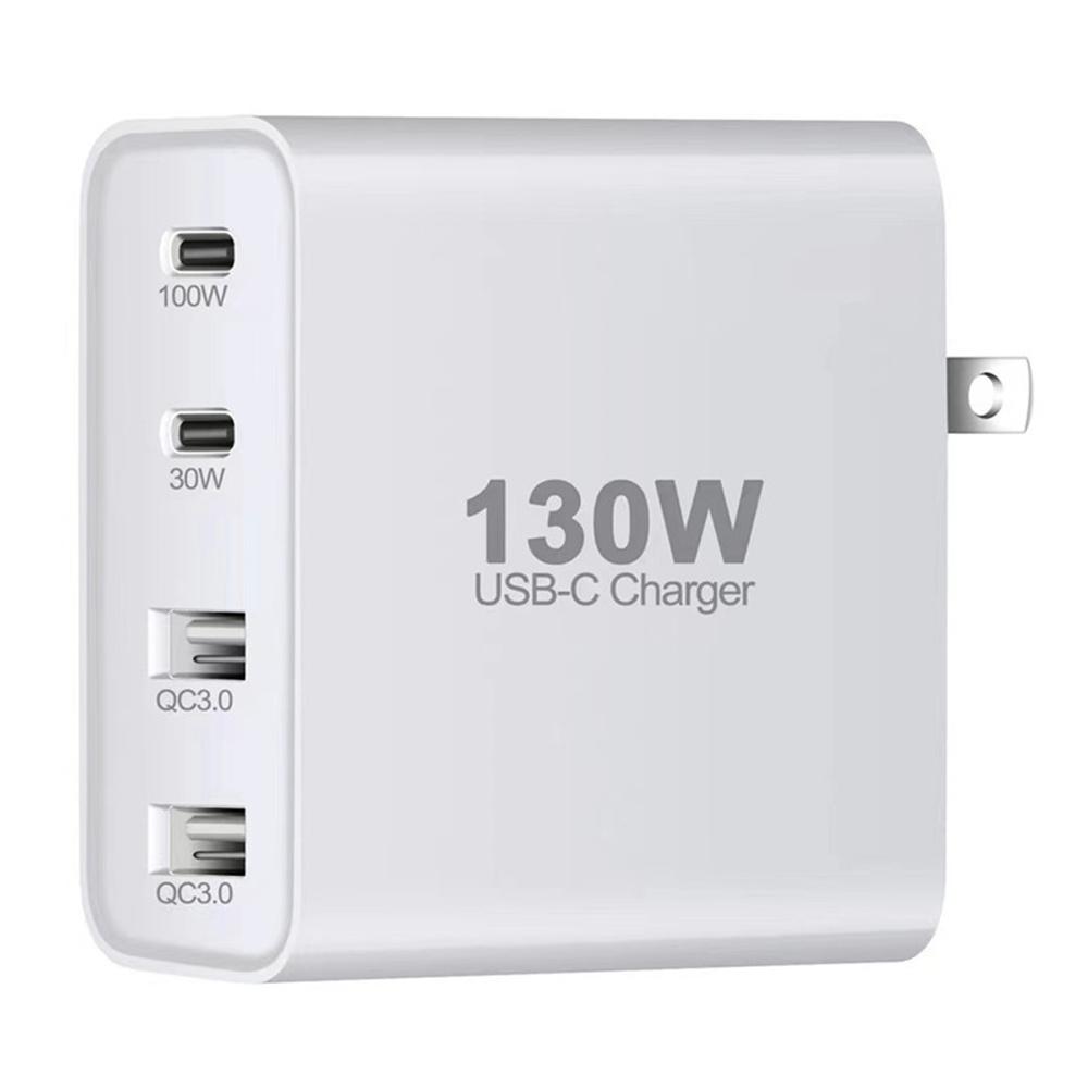 130 Вт GaN USB Type C Зарядное устройство PD QC Быстрая зарядка Для iPhone / Xiaomi
