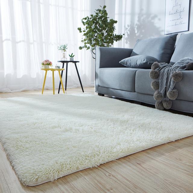 For Bedroom Living Room Home Carpet Nordic Fluffy Plush Children 'S Room Decor Non Slip Mats Lounge Porch Table Coffee Large Rugs
