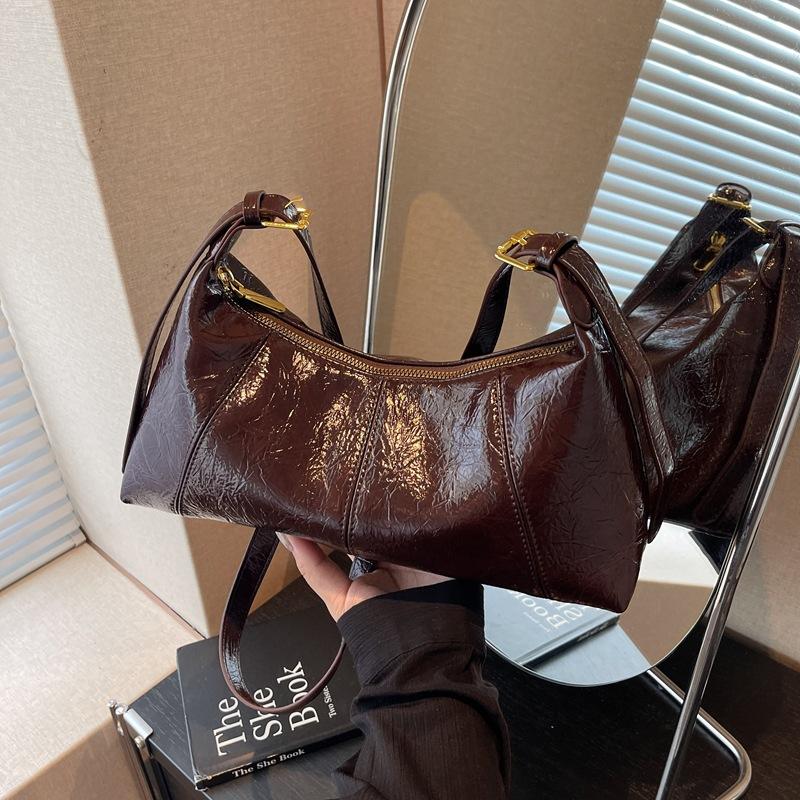 Ретро сумка женская большой вместимости новая осенне-зимняя нишевая сумка-мессенджер повседневная на одно плечо под мышку сумка-пельмень