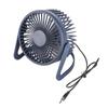 Mini Desk Fan 360 Degree Rotation Low Noise Brushless Motor USB Powered Portable Small Table Fan for