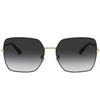 Lunettes de soleil - Dolce &amp; Gabbana - SLIM DG 2242 - Aviator - Noir/Doré - Verres Gris