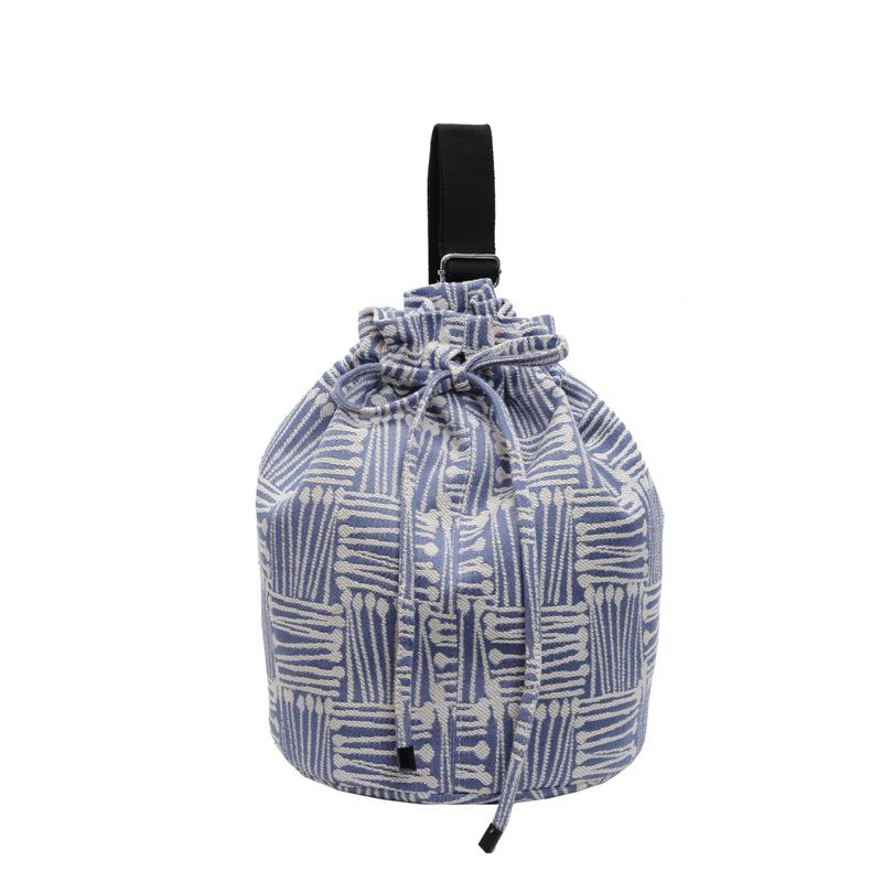 Женская сумка через плечо I вместимость сумка через плечо с завязками однотонная сумка-ведро