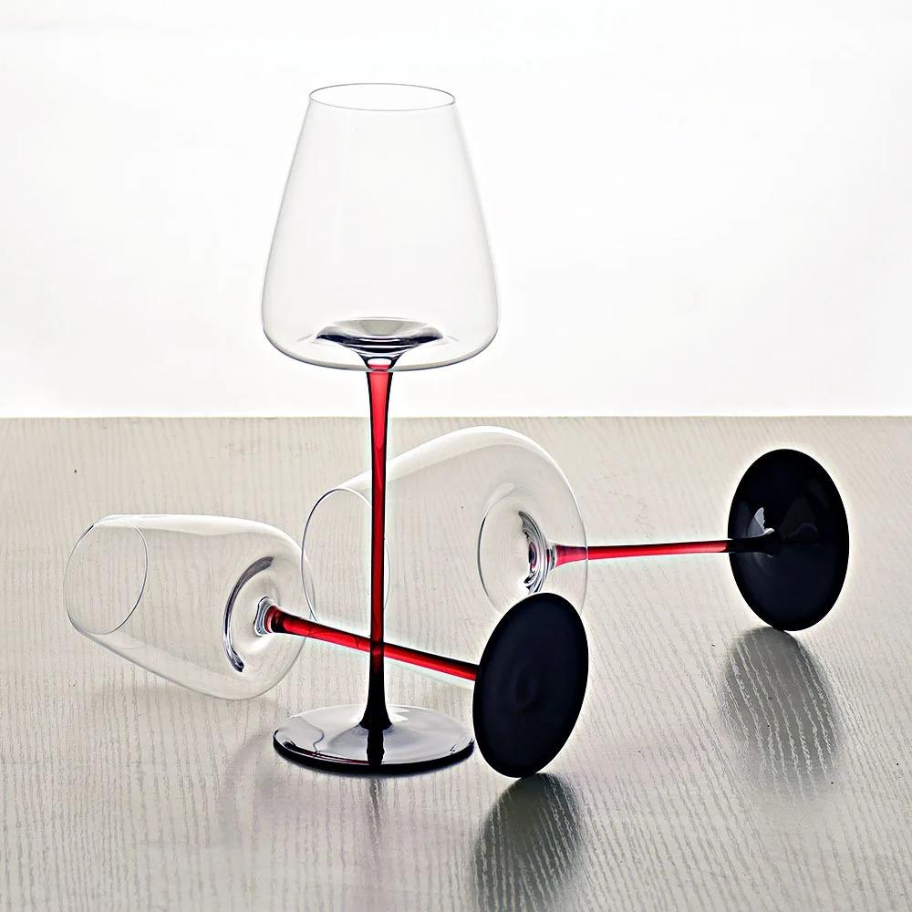 2 шт. Бокалы для красного вина из хрусталя в европейском стиле, Красный держатель, Бокал для красного вина, Роскошный бокал для шампанского, Вечеринка