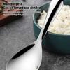 Household Non-stick Rice Spoon Stainless Steel Rice Spoon Easy to Clean Canteen Serving spoon