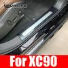 304 Stainless Steel Door Sill Scuff Plate Guard Sills Protector Trim For Volvo XC90 20162017 2018  