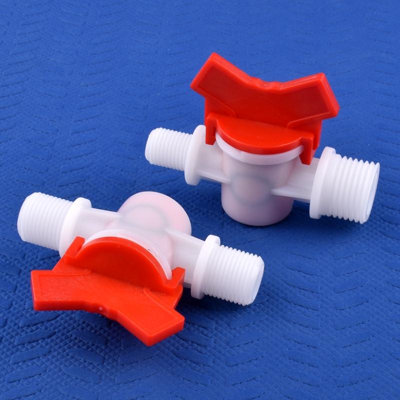 5 шт./лот G1/4" ~G1" наружная резьба POM шаровой клапан равного/редукционного диаметра клапан аквариумный бак адаптер домашний сад капельный полив шланг клапан