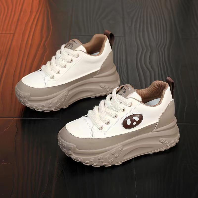 Fashion Ladies Footwear High On Platform Spring Autumn Green Lace Up Women's Shoes Stylish Daily Routine Designer Luxury Fashion 2025 39