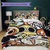 Cartoon graphic Pattern Bedding,Quilt Set Quilt Cover Pillowcase Home Birthday Gift (1*duvet cover+2*pillowcase,without core)XSJT0917374